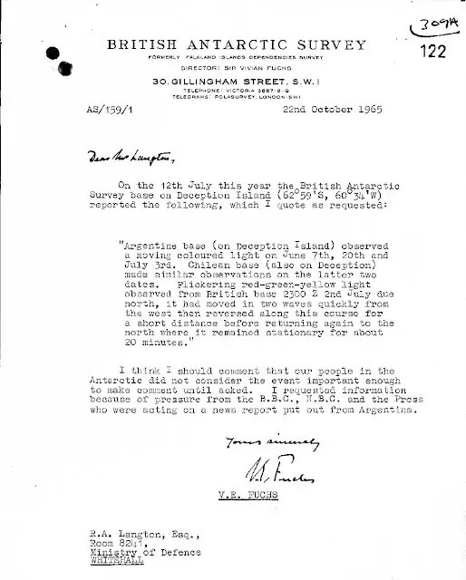 اسناد بشقاب پرنده در قطب جنوب